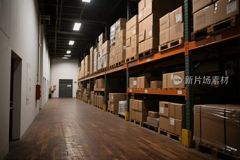 仓储货架货物场景