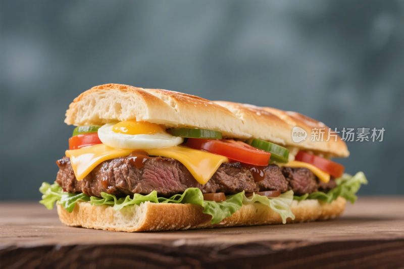 美味三明治展示