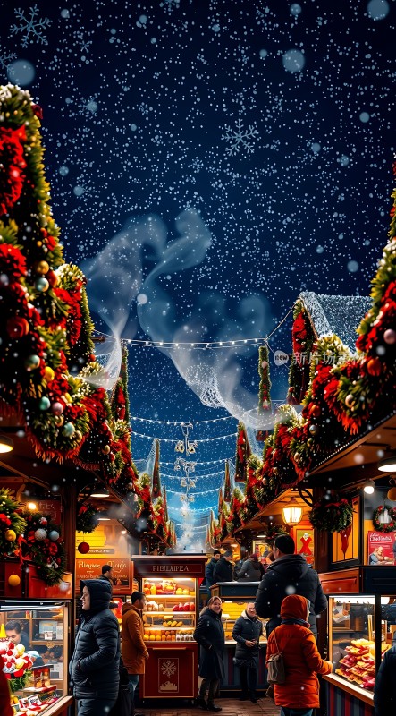 圣诞集市夜市