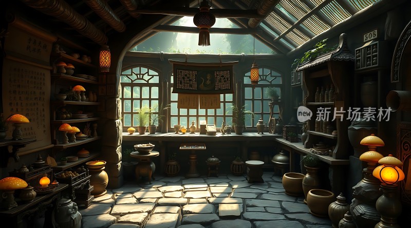 古风药铺秘境探秘