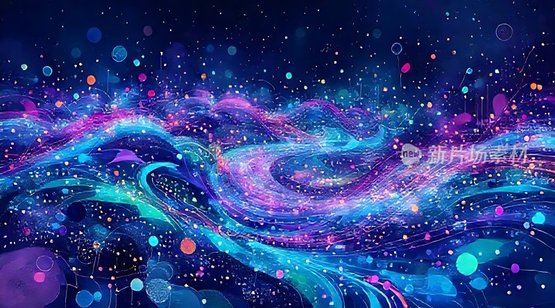 五彩斑斓的宇宙星云