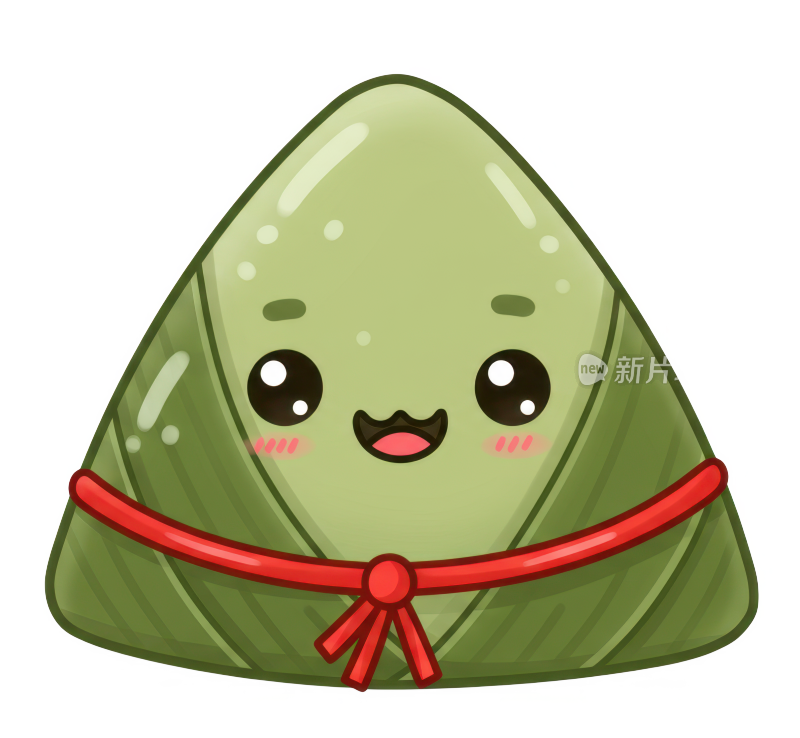 可爱的端午节卡通粽子免扣元素