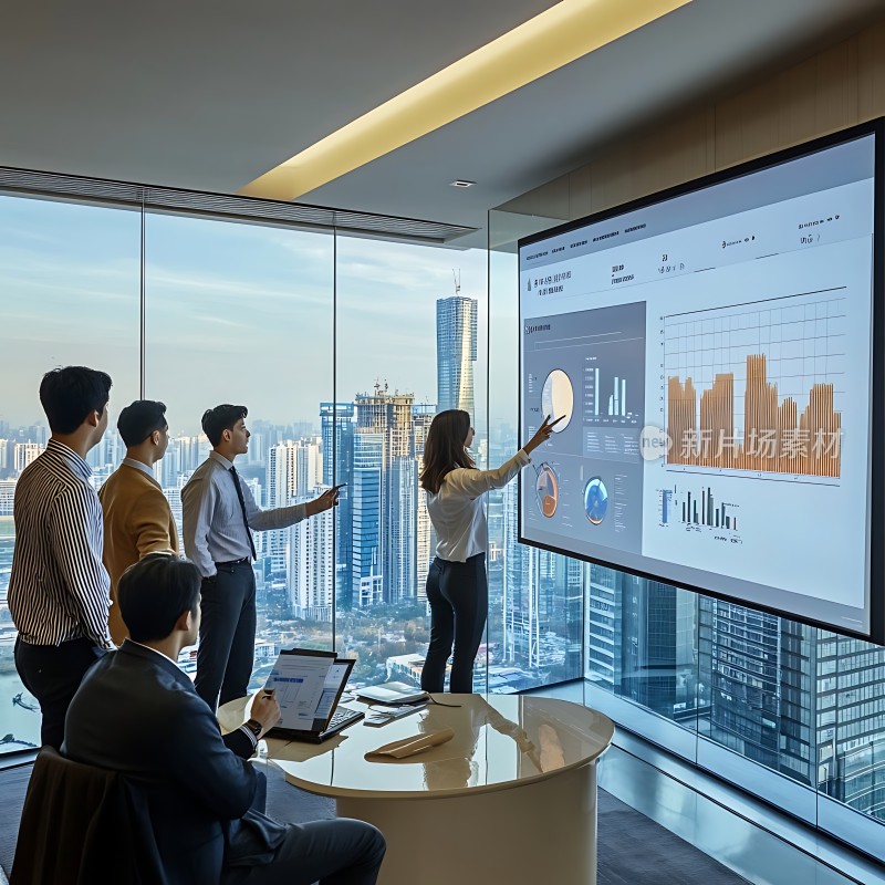 商务会议数据分析展示