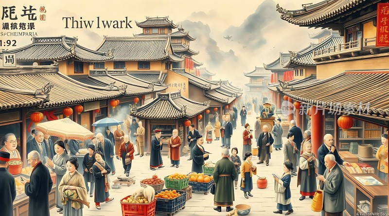 老街市集繁华景象