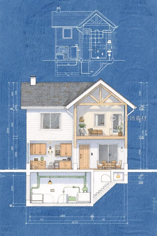 房屋剖面图建筑设计图