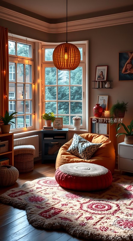 温馨角落舒适阅读时光