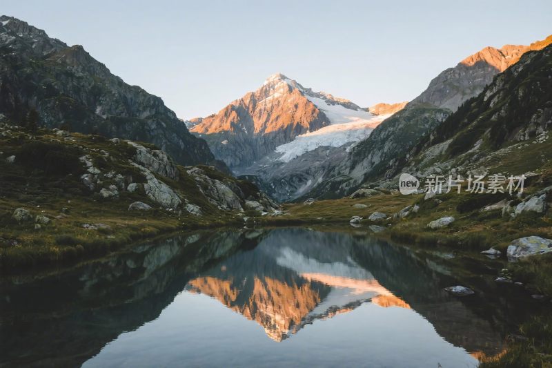 山水倒影自然风光