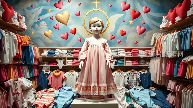 天使般的童装展示