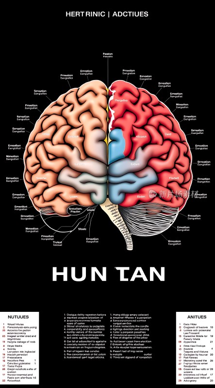 大脑功能分区图