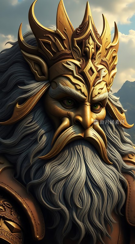 金色王冠下的神秘长者