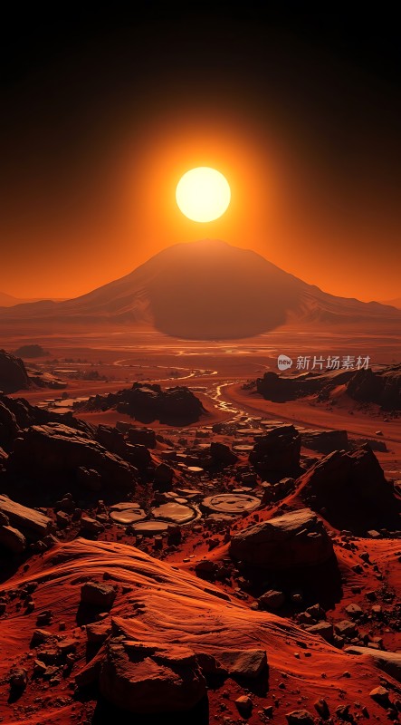 火星日落奇景