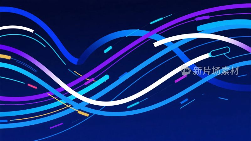 炫彩线条动感背景图