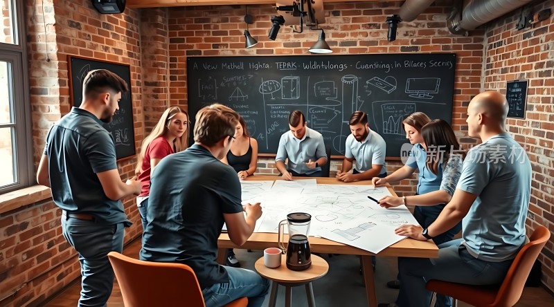 团队协作会议头脑风暴创意无限