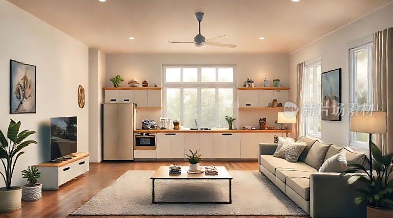 现代简约家居温馨舒适生活空间