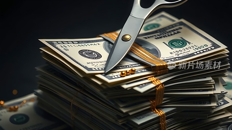 剪刀剪美元