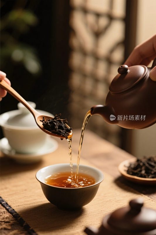 茶艺茶汤冲泡场景