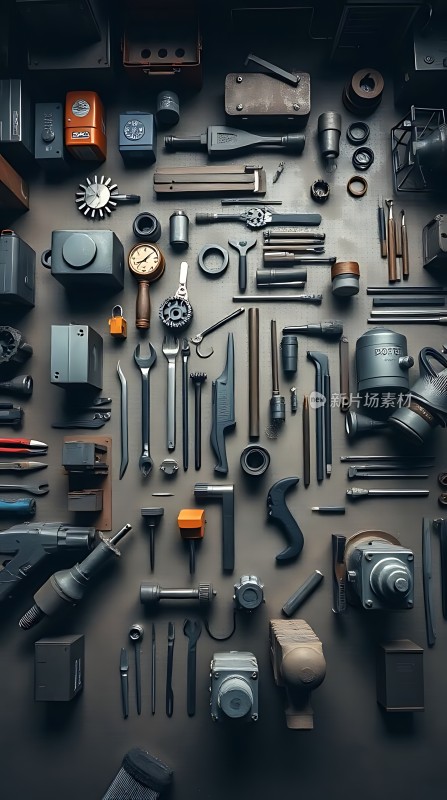 机械零件与工具展示