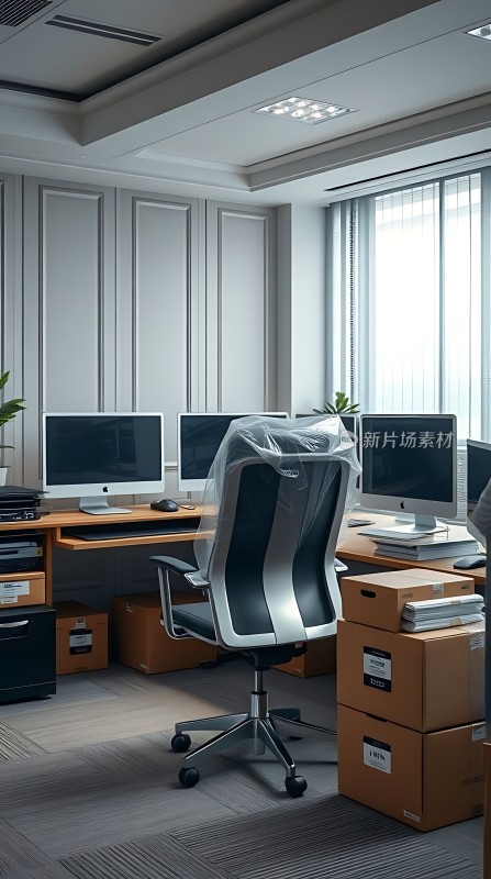 现代办公空间整洁明亮设备齐全环境舒适