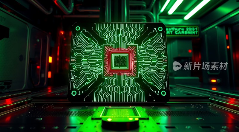 新片场素材芯片科技感