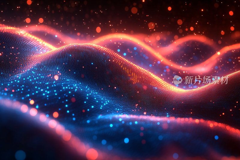 绚丽动感的光波背景图