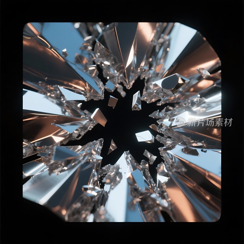 破碎玻璃的艺术之美