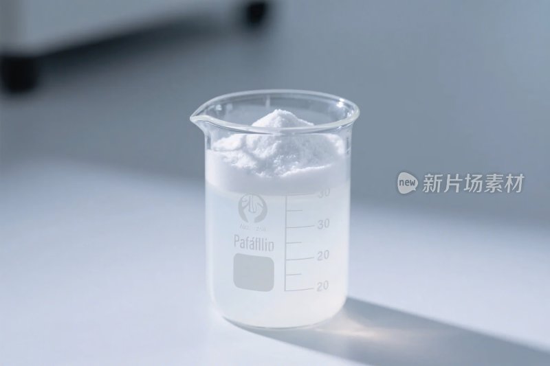 实验室烧杯液体展示