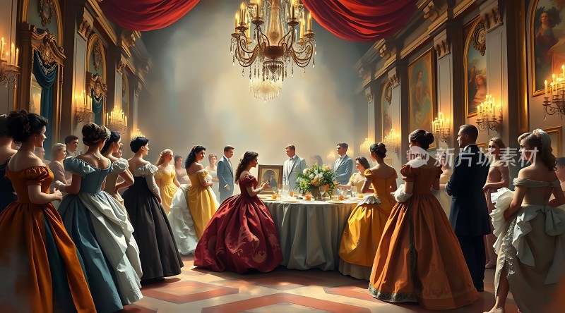 贵族舞会上的华丽盛宴