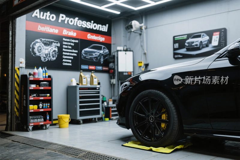 汽车维修车间场景图