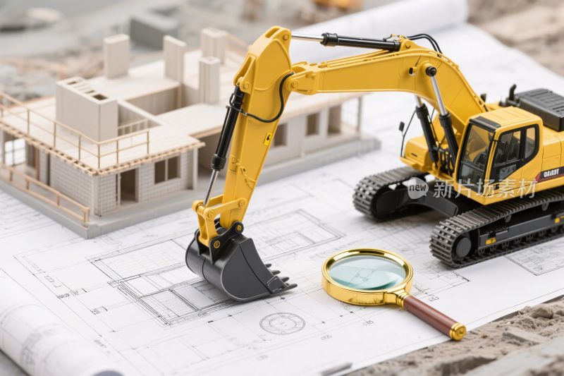 工程模型与建筑图纸场景