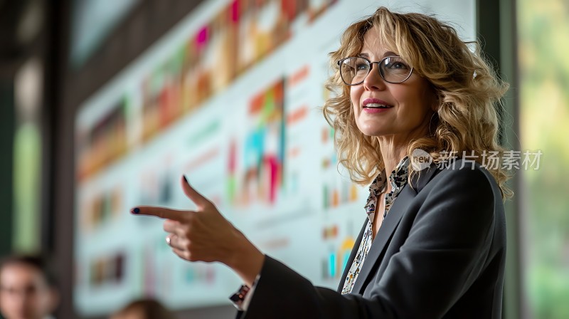 商务女性自信演讲