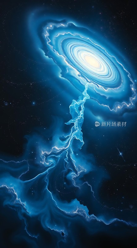蓝色星系旋涡
