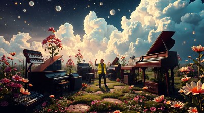 钢琴花海梦幻乐章 钢琴花海梦幻乐章