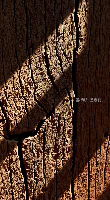 阳光下的木纹纹理