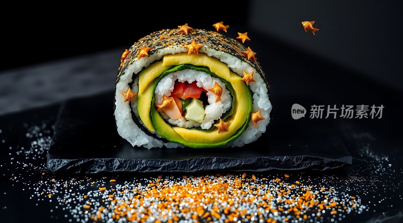 新片场素材 精致寿司卷