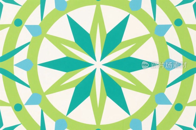 几何对称图案插画