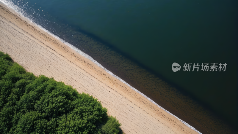 海滩鸟瞰图高清风景图片