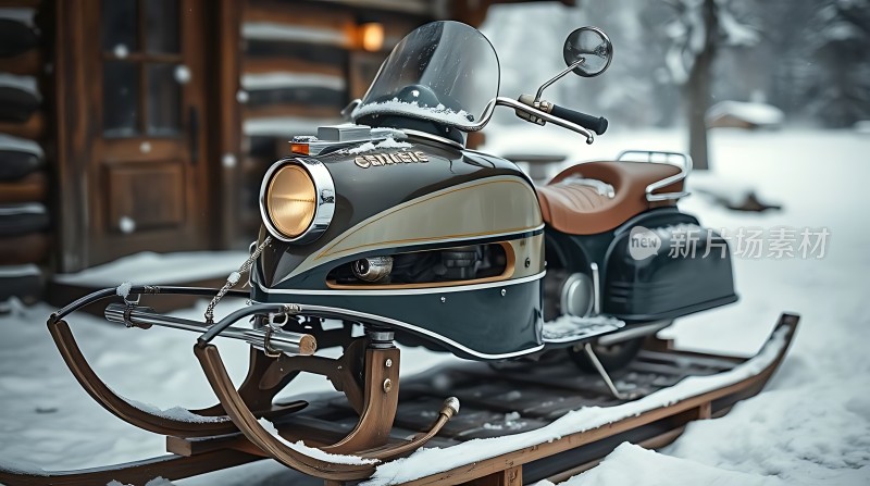 雪地摩托穿越冬日仙境的冒险之旅