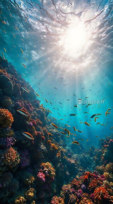 阳光下的海底世界