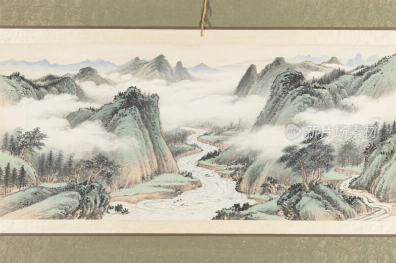 水墨山水画卷