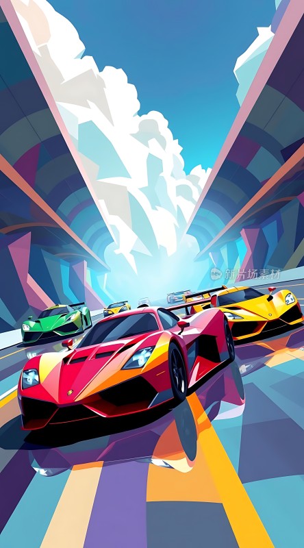 赛道飞驰赛车竞速盛宴