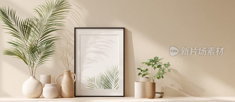 室内绿植装饰画场景