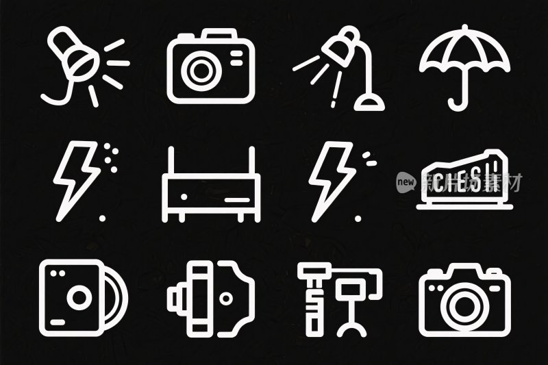 摄影相关图标集合