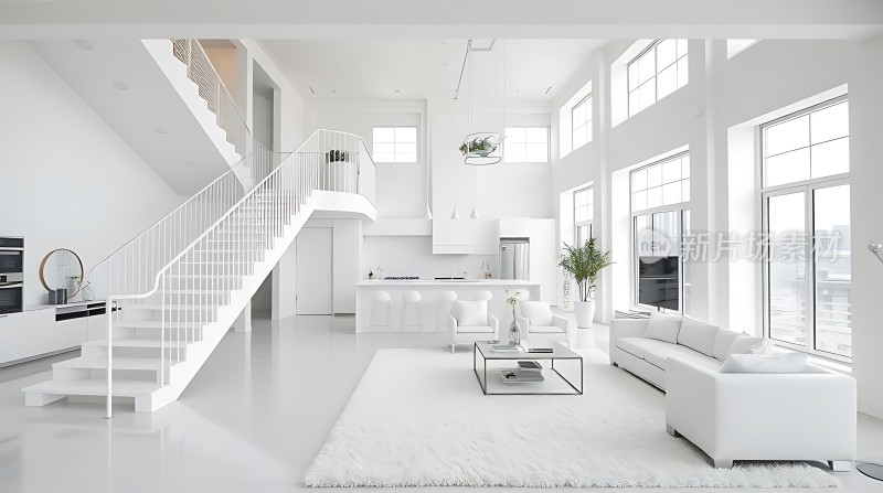 现代简约风格家居白色调温馨明亮