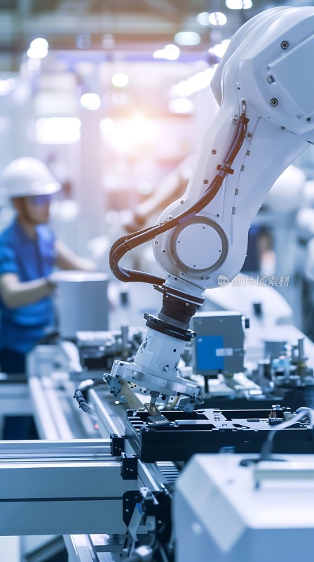 智能机械臂协作生产现场