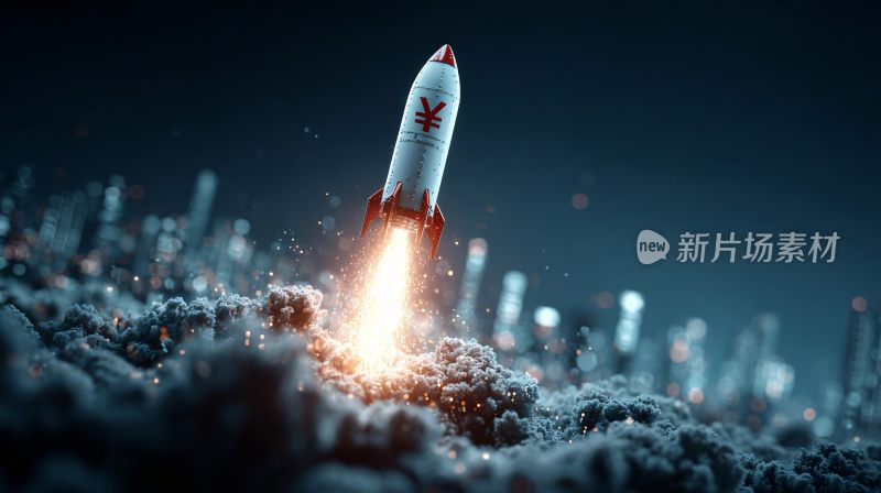 火箭发射升空场景