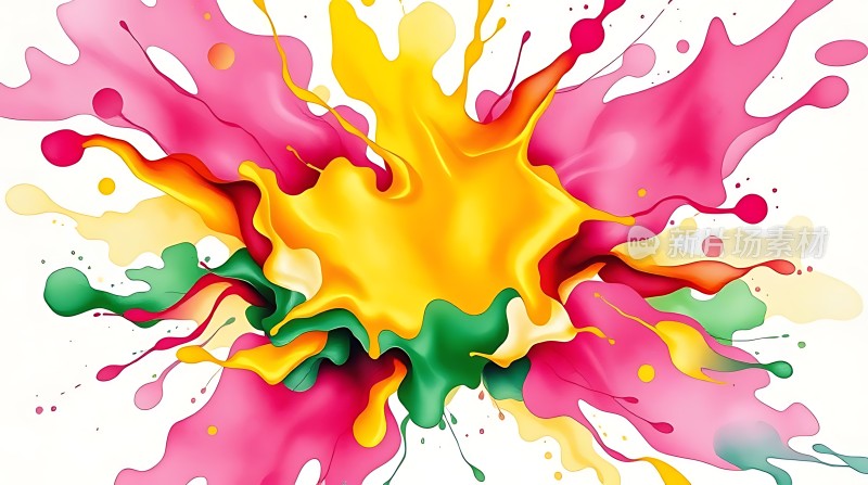 五彩斑斓的色彩爆发