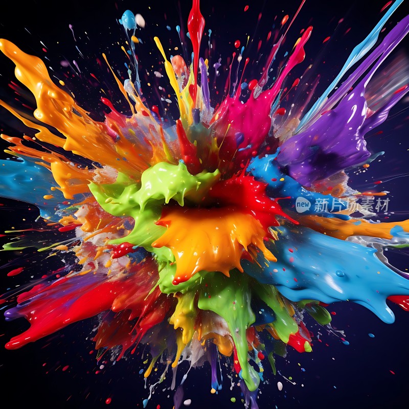 五彩斑斓的色彩爆炸