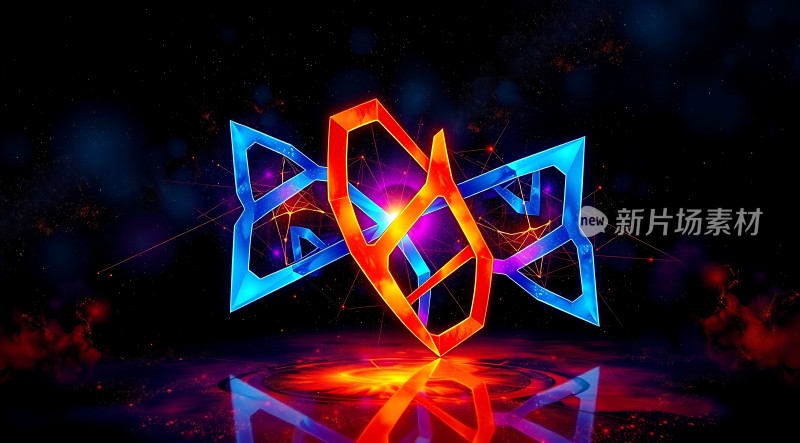 新片场素材炫彩几何图形