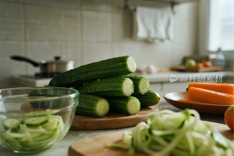 厨房食材与蔬果准备