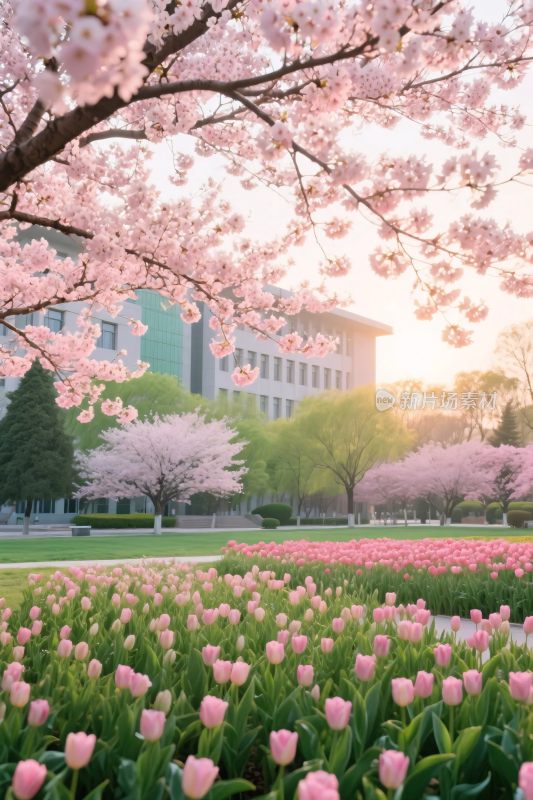 春日樱花花海美景